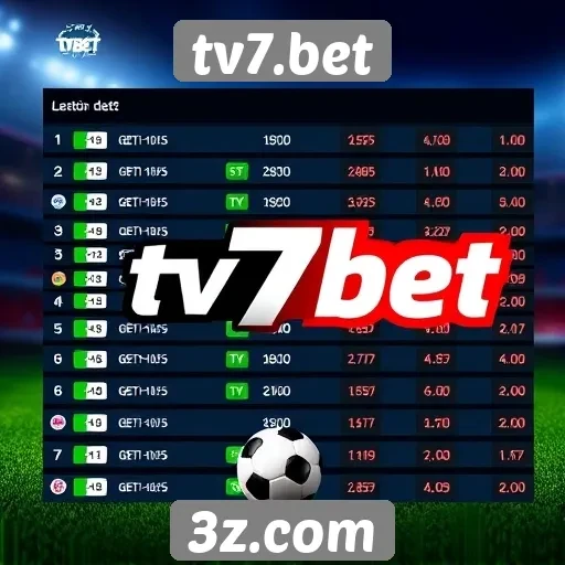 Comparativo de odds no site tv7.bet