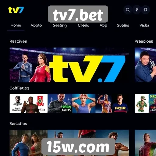 Interface do usuário e experiência de navegação no tv7.bet